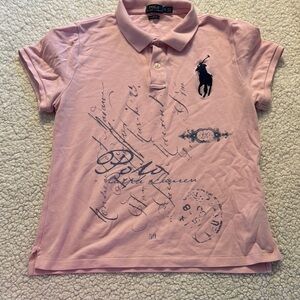 Polo by Ralph Lauren Pink Signature Polo Slim Fit Shirt